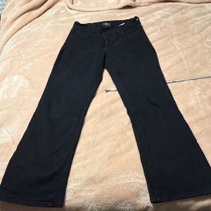 NYDJ boot cut black denim jeans size 10